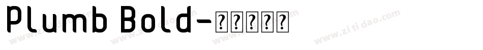 Plumb Bold字体转换